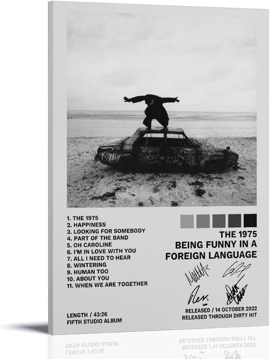 Album Cover Poster The 1975 Being Funny in A Foreign (Paper and Canvas) Art Poster Printing Print