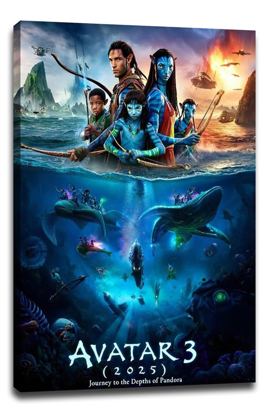 2025 Avatar 3 Movie (Paper and Canvas) Art Poster Printing Print