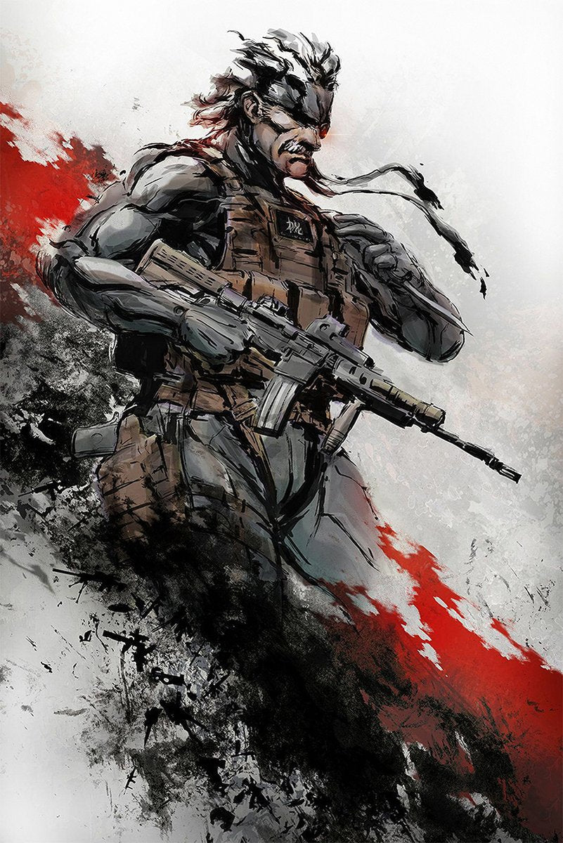Solid Snake Metal Gear Solid Decorative Painting (paper and canvas) ar – AmazingPosterShop