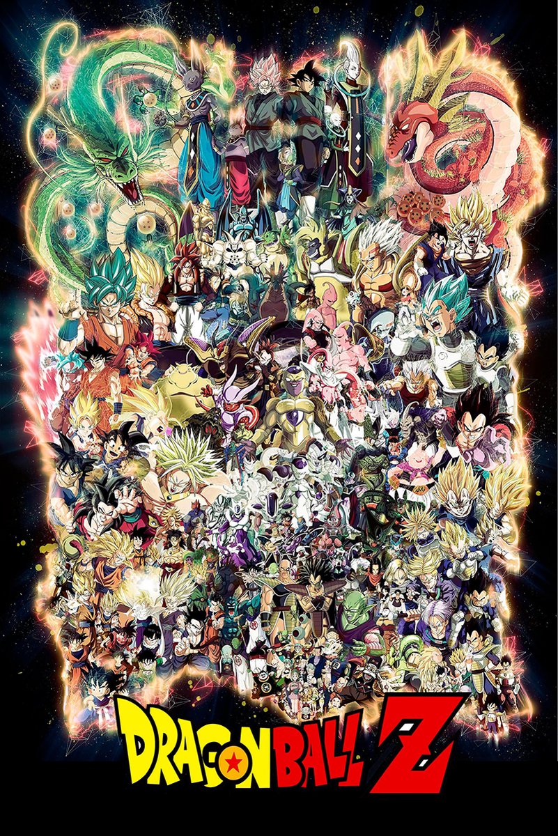 Dragon Ball Z Epic Anime Characters Collage Decorative Painting (paper and canvas) art poster printing print