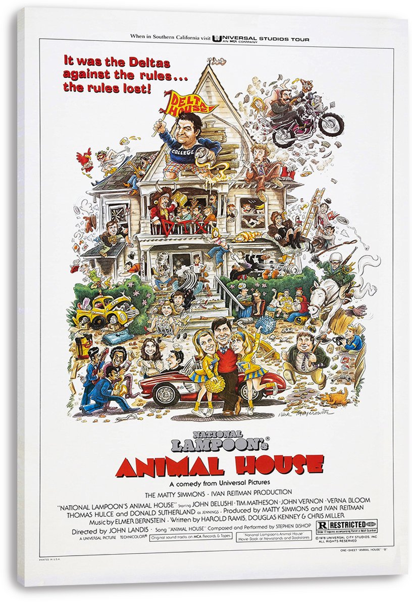 National Lampoon's Animal House Movie Decorative Painting (paper and canvas) art poster printing print