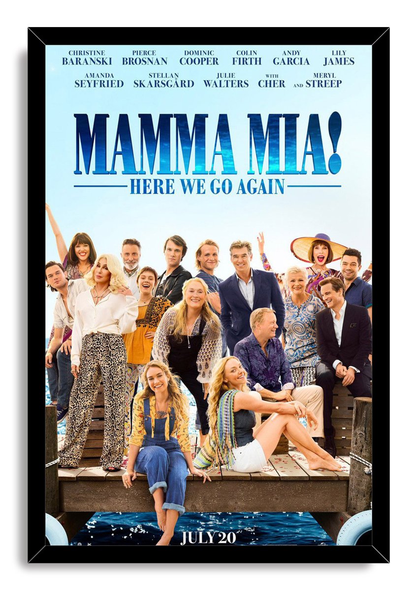 Mamma Mia! Here We Go Again Movie Cast Decorative Painting (paper and canvas) art poster printing print