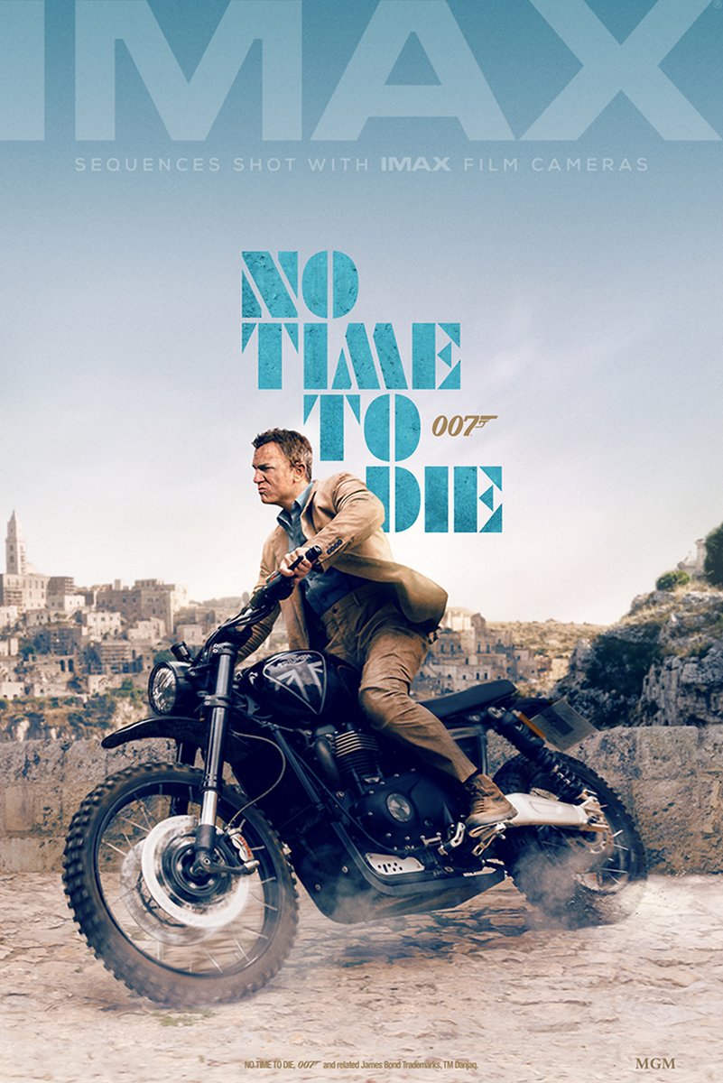 James Bond (Daniel Craig) on Motorcycle Decorative Painting (paper and canvas) art poster printing print