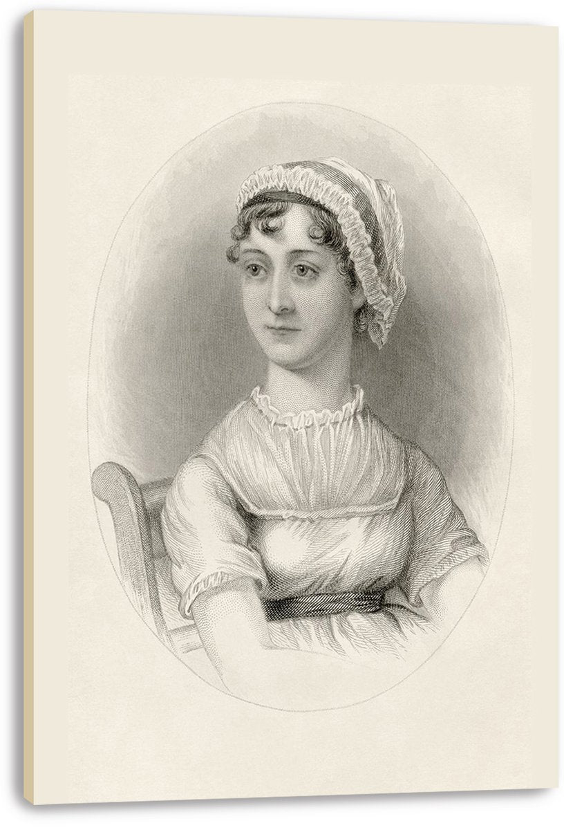 Jane Austen Decorative Painting (paper and canvas) art poster printing print