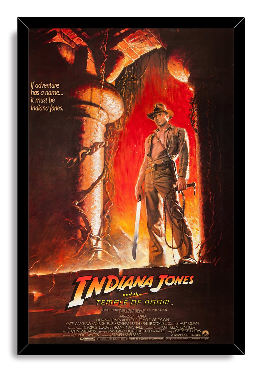 Indiana Jones and the Temple of Doom Decorative Painting (paper and canvas) art poster printing print