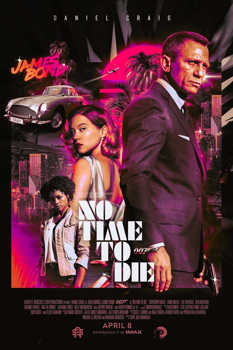 James Bond No Time To Die Movie Decorative Painting (paper and canvas) art poster printing print