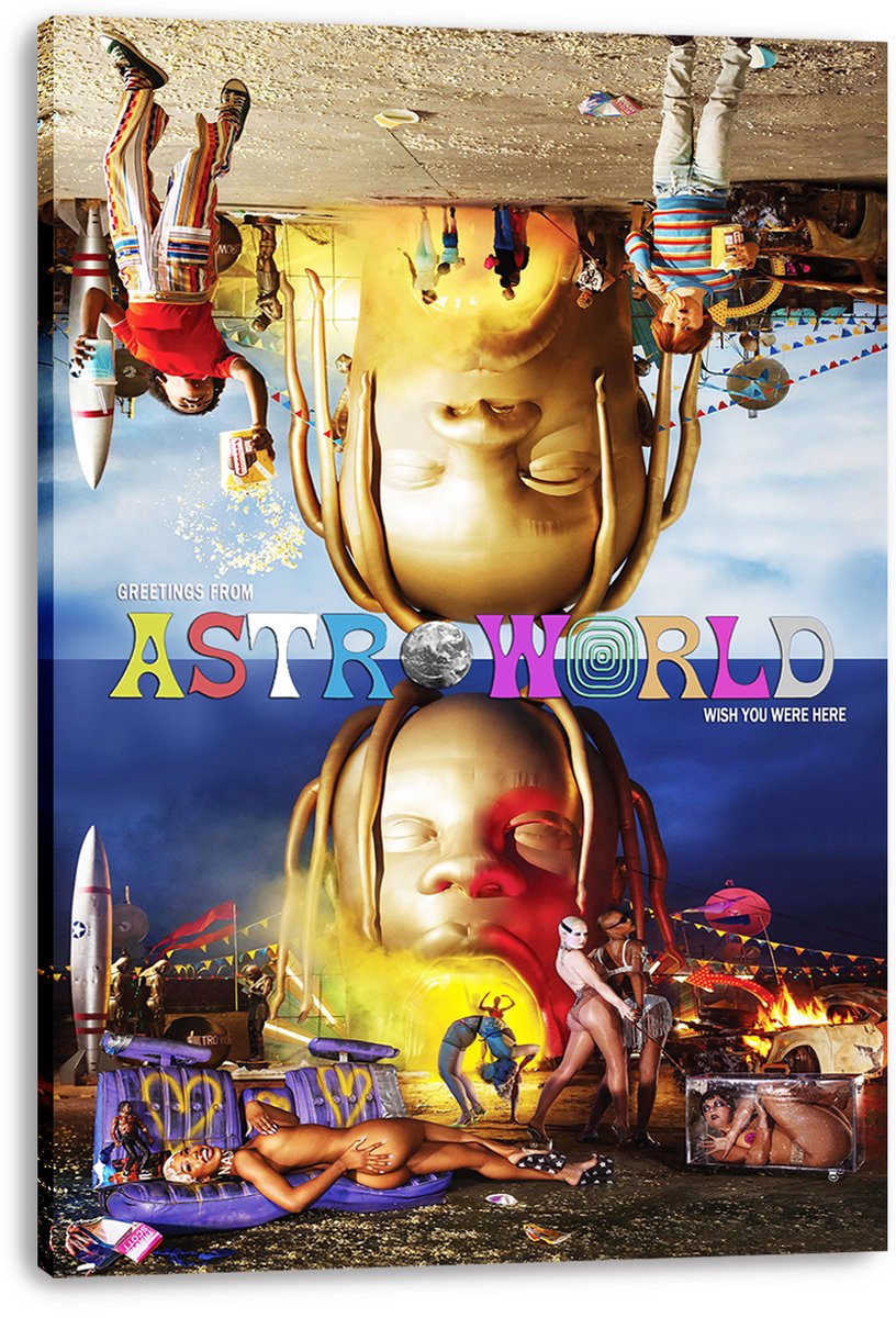 Travis Scott ASTROWORLD Album Cover Decorative Painting (paper and canvas) art poster printing print