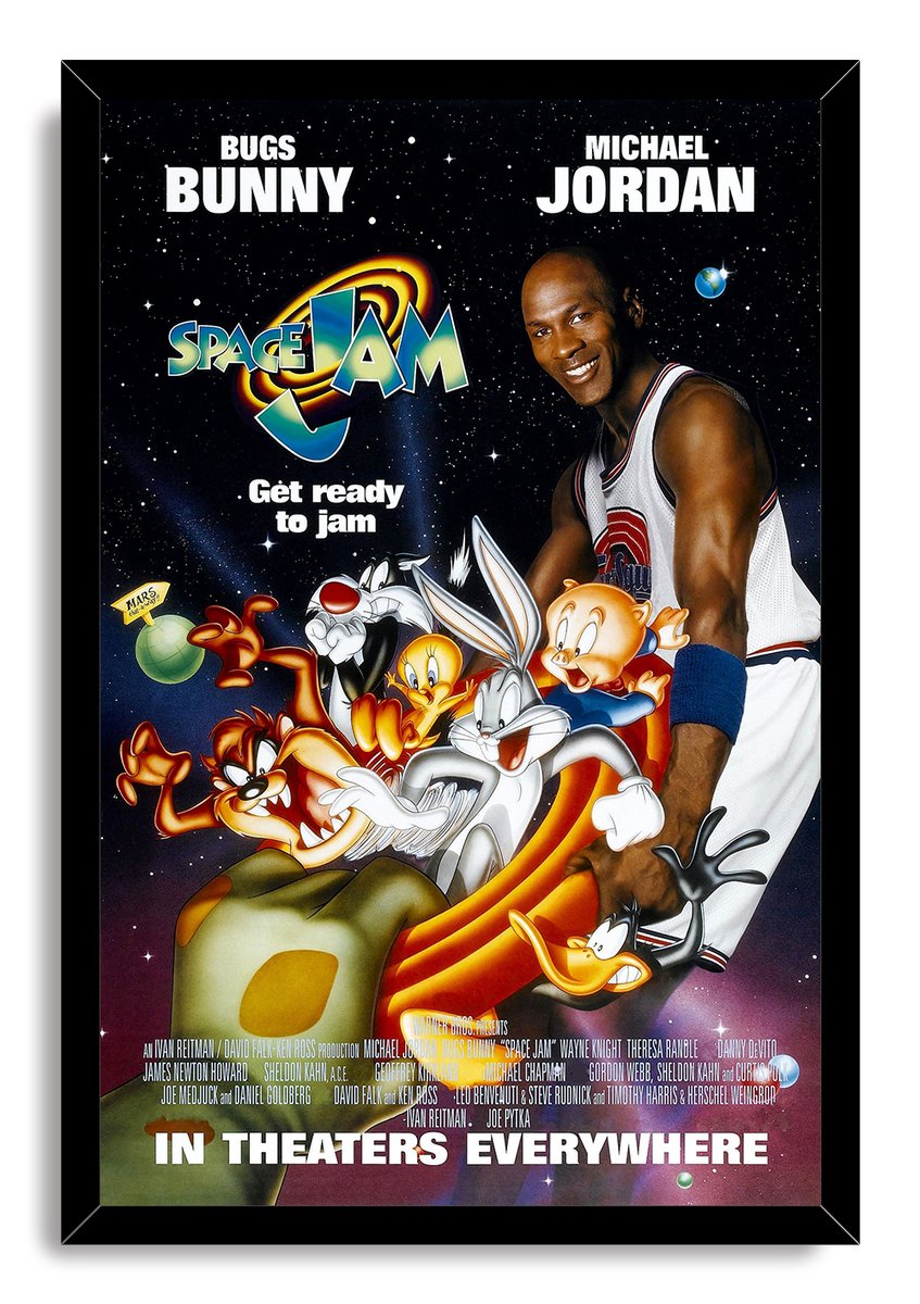 Space Jam Michael Jordan Looney Tunes Decorative Painting (paper and canvas) art poster printing print