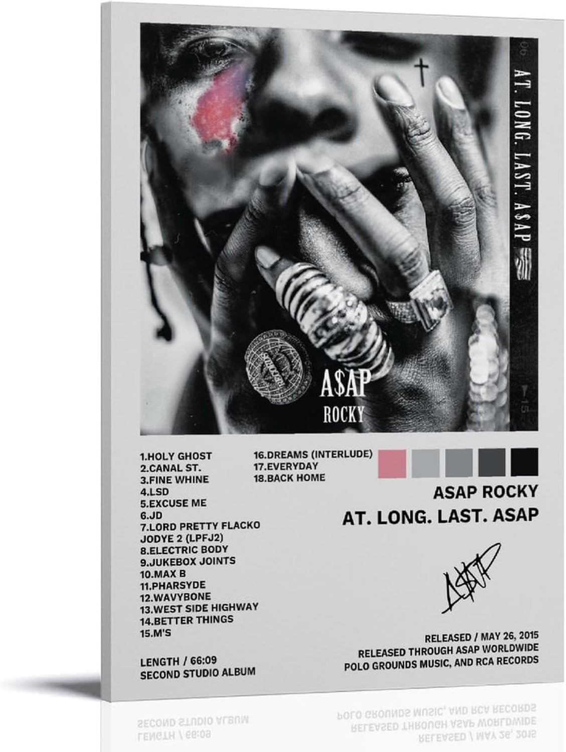 Asap Rocky Poster Rat.Long.Last.Asap Album Cover Poster Decorative Painting(Paper and Canvas) Art Poster Printing Print