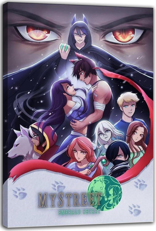 Anime Aphmau Mystreet Poster 90s Wall Art Room (Paper and Canvas) Art Poster Printing Print