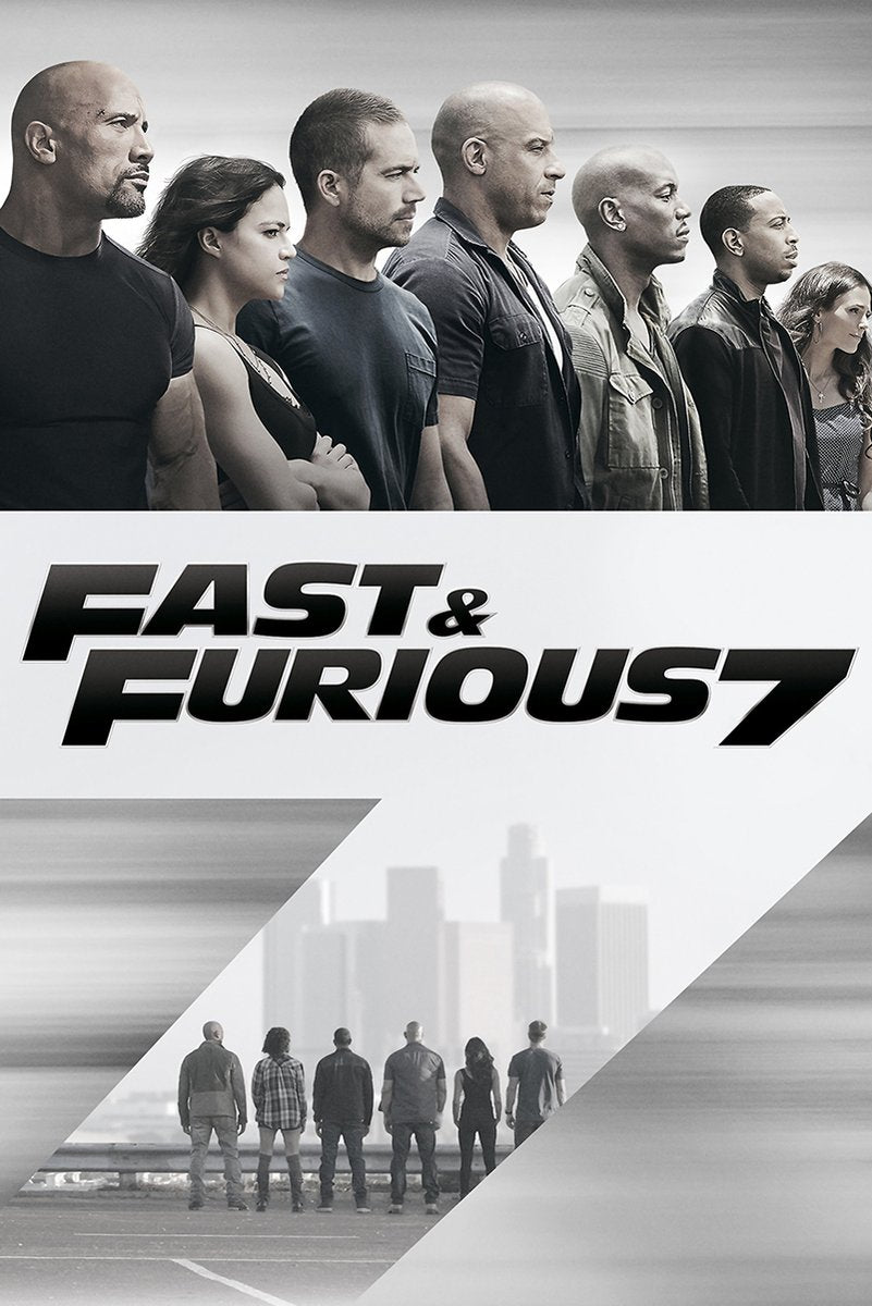 Fast & Furious 7 Movie Cast Decorative Painting (paper and canvas) art poster printing print