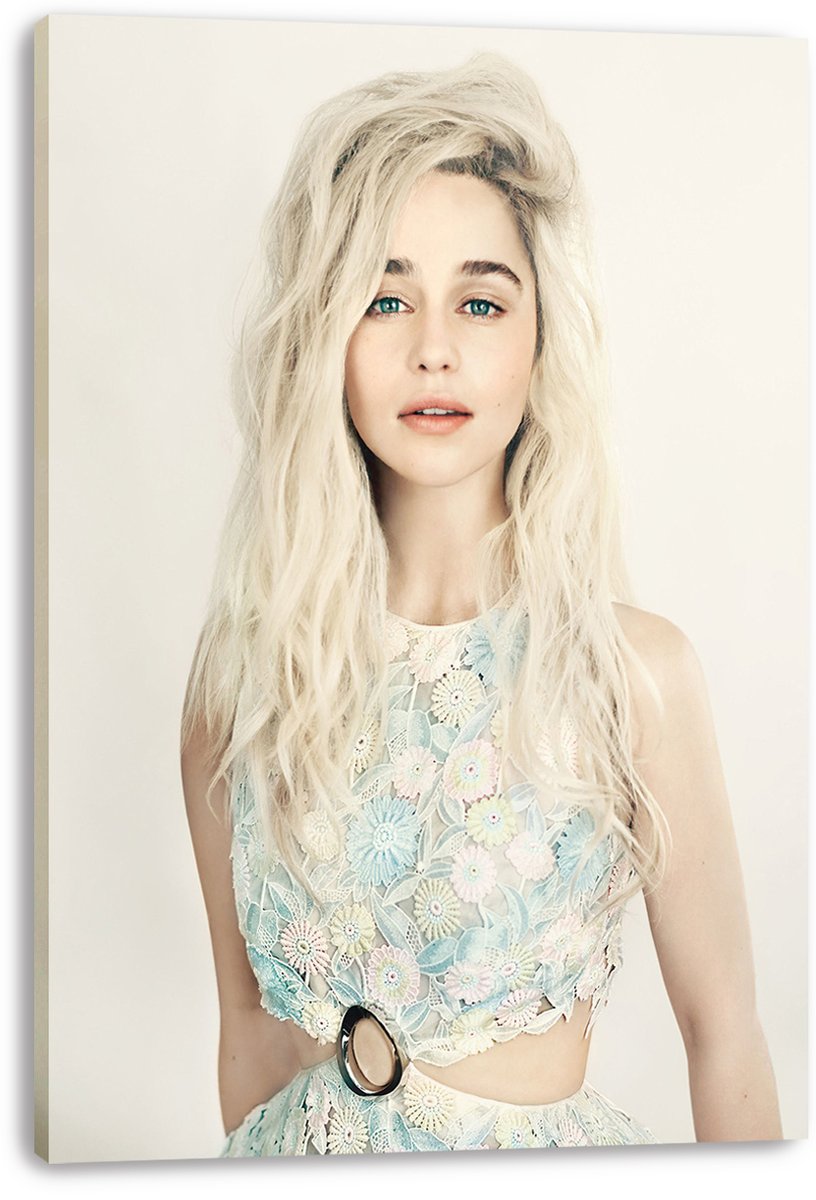 Emilia Clarke Decorative Painting (paper and canvas) art poster printing print