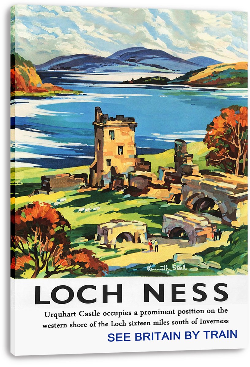 Loch Ness Urquhart Castle Decorative Painting (paper and canvas) art poster printing print