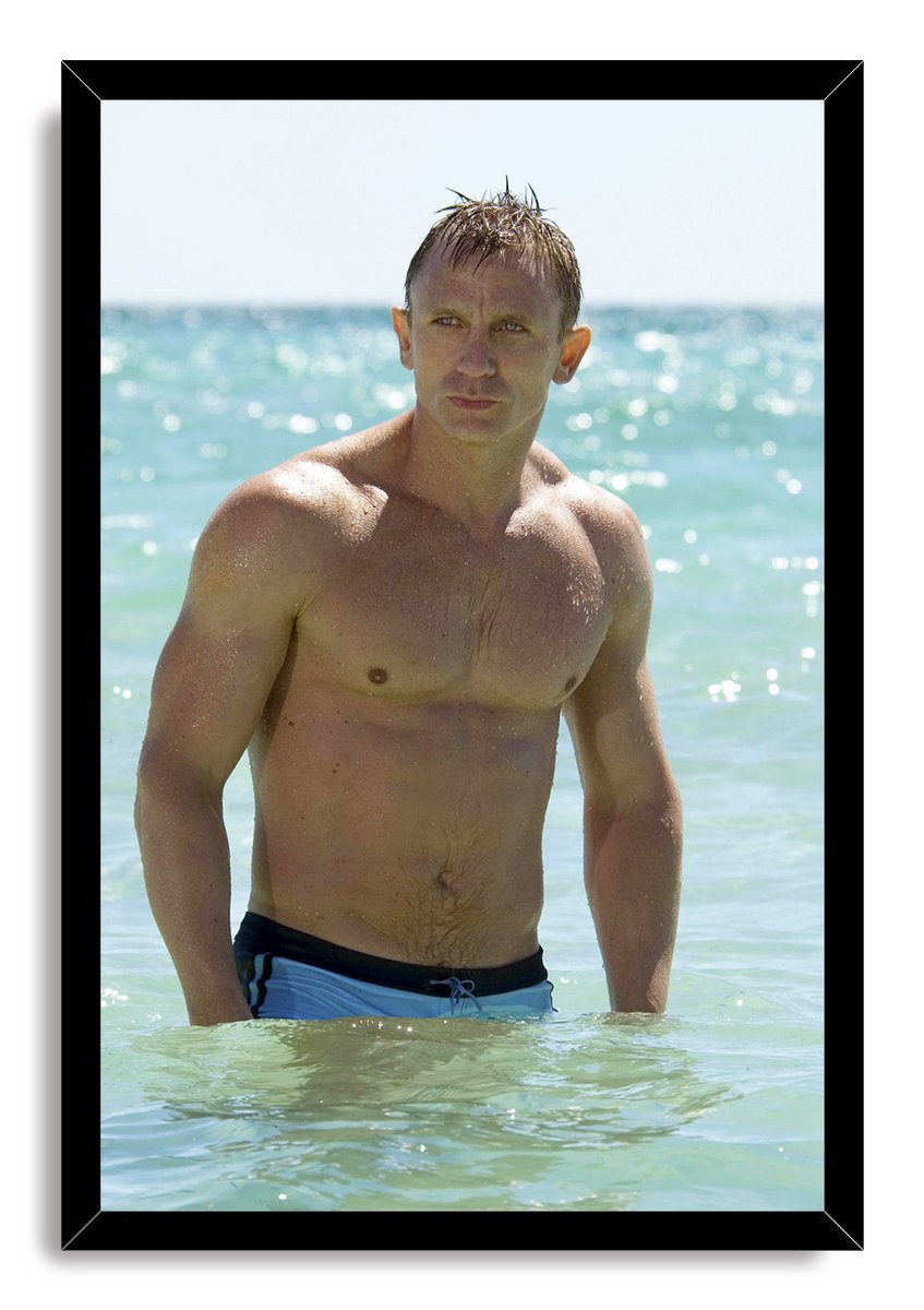 Daniel Craig as James Bond Decorative Painting (paper and canvas) art poster printing print