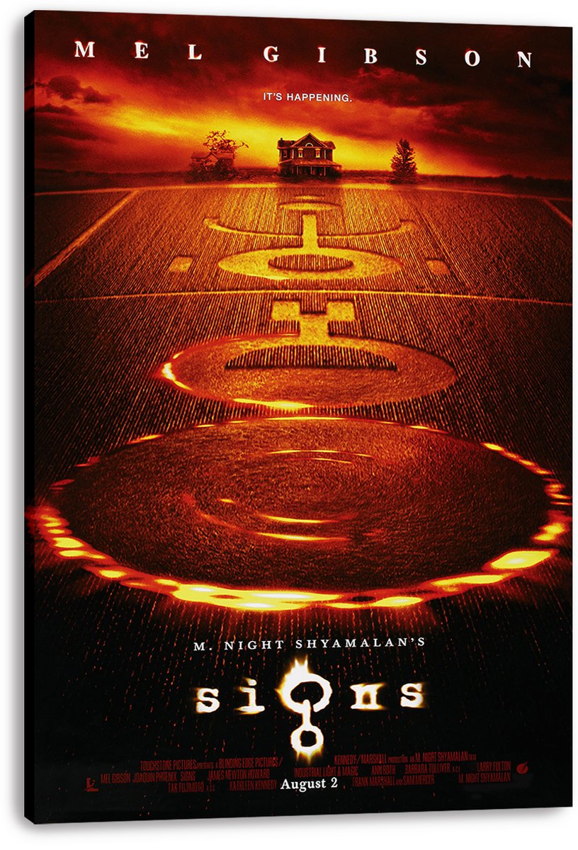 Signs Movie Poster Crop Circles Sci-Fi Decorative Painting (paper and canvas) art poster printing print