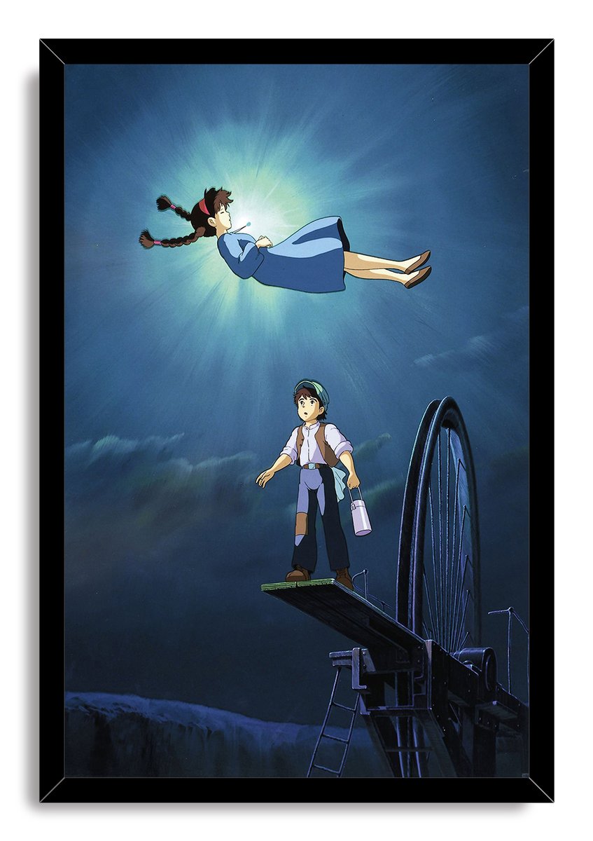Pazu and Sheeta from Castle in the Sky Decorative Painting (paper and canvas) art poster printing print
