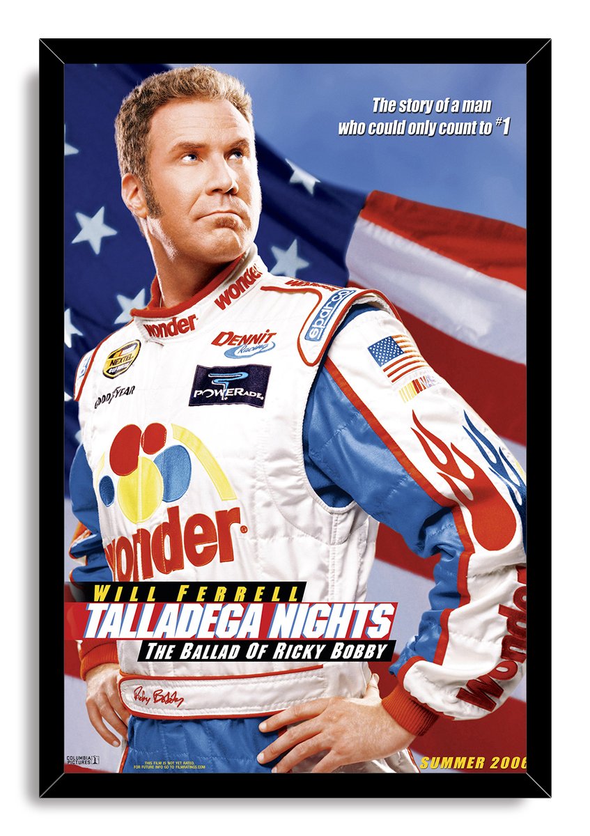 Talladega Nights Ricky Bobby Decorative Painting (paper and canvas) art poster printing print