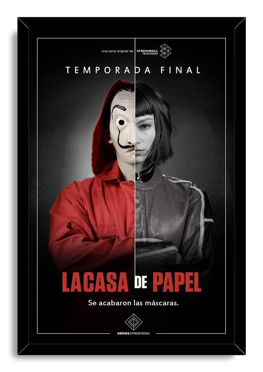 Money Heist La Casa de Papel Tokyo Dali Mask Final Season Decorative Painting (paper and canvas) art poster printing print