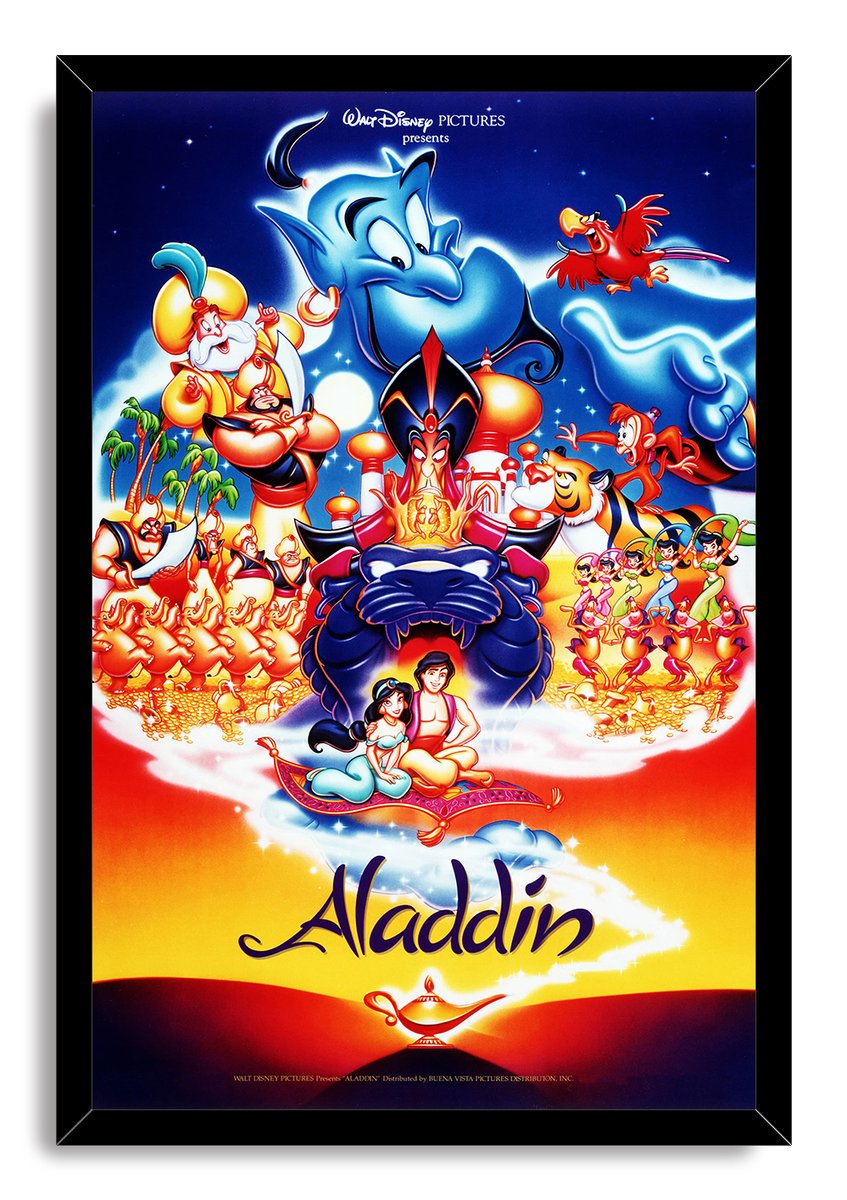 Disney Aladdin Movie Poster Decorative Painting (paper and canvas) art poster printing print