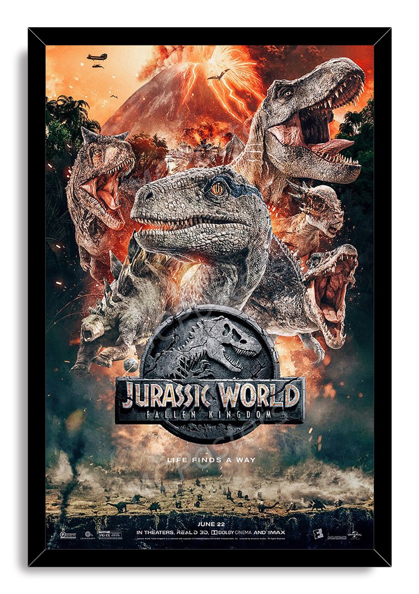 Jurassic World Dinosaurs Decorative Painting (paper and canvas) art poster printing print