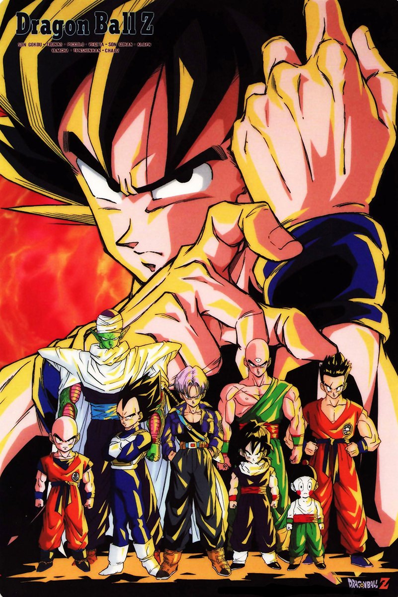 Dragon Ball Z Super Saiyan Goku and Z Fighters Decorative Painting (paper and canvas) art poster printing print