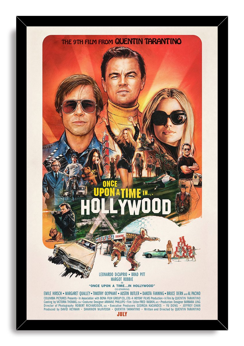 Once Upon a Time in Hollywood Movie Poster Decorative Painting (paper and canvas) art poster printing print
