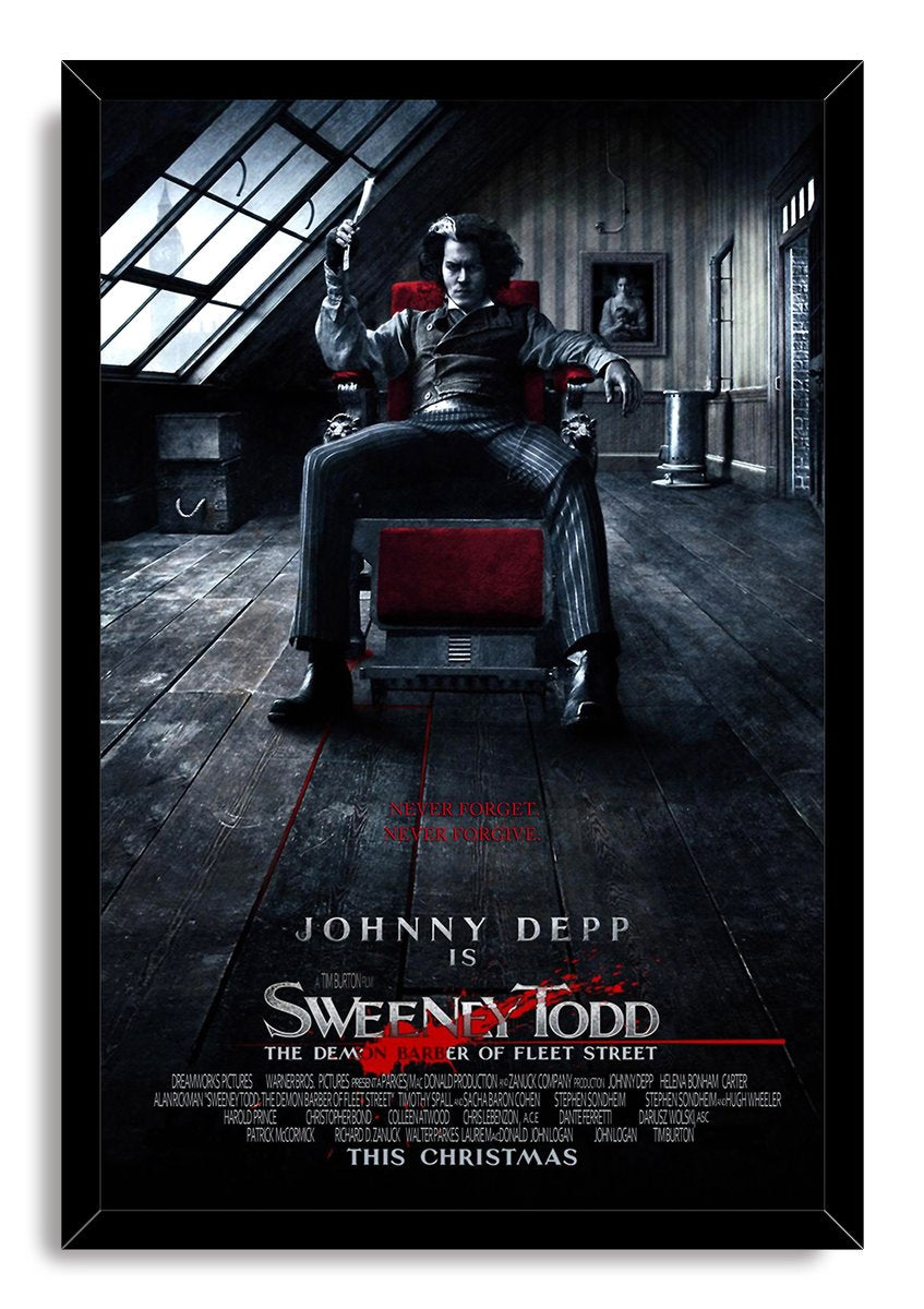 Johnny Depp Sweeney Todd Decorative Painting (paper and canvas) art poster printing print
