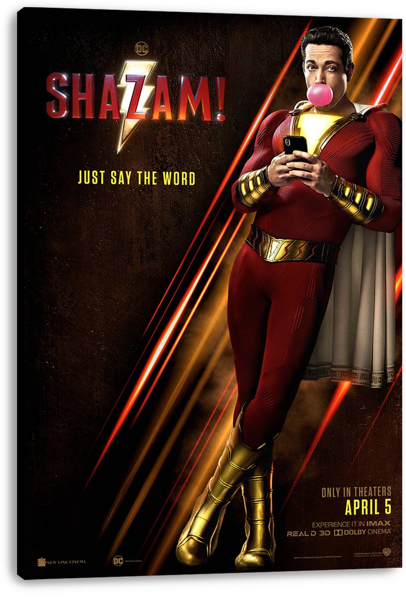 Shazam Movie Decorative Painting (paper and canvas) art poster printing print