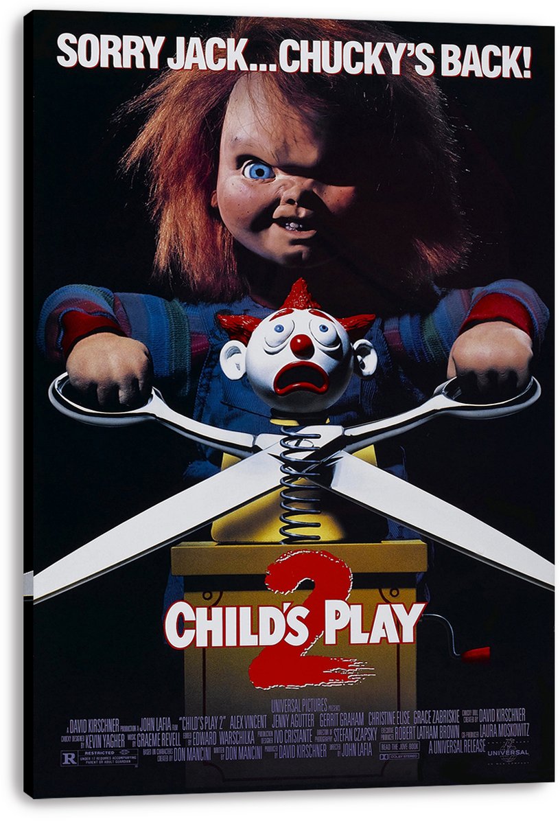 Chucky Child's Play 2 Decorative Painting (paper and canvas) art poster printing print
