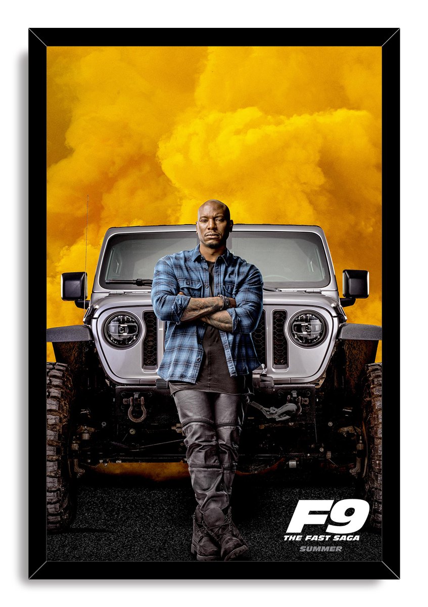 Tyrese Gibson Roman Pearce F9 Movie Decorative Painting (paper and canvas) art poster printing print