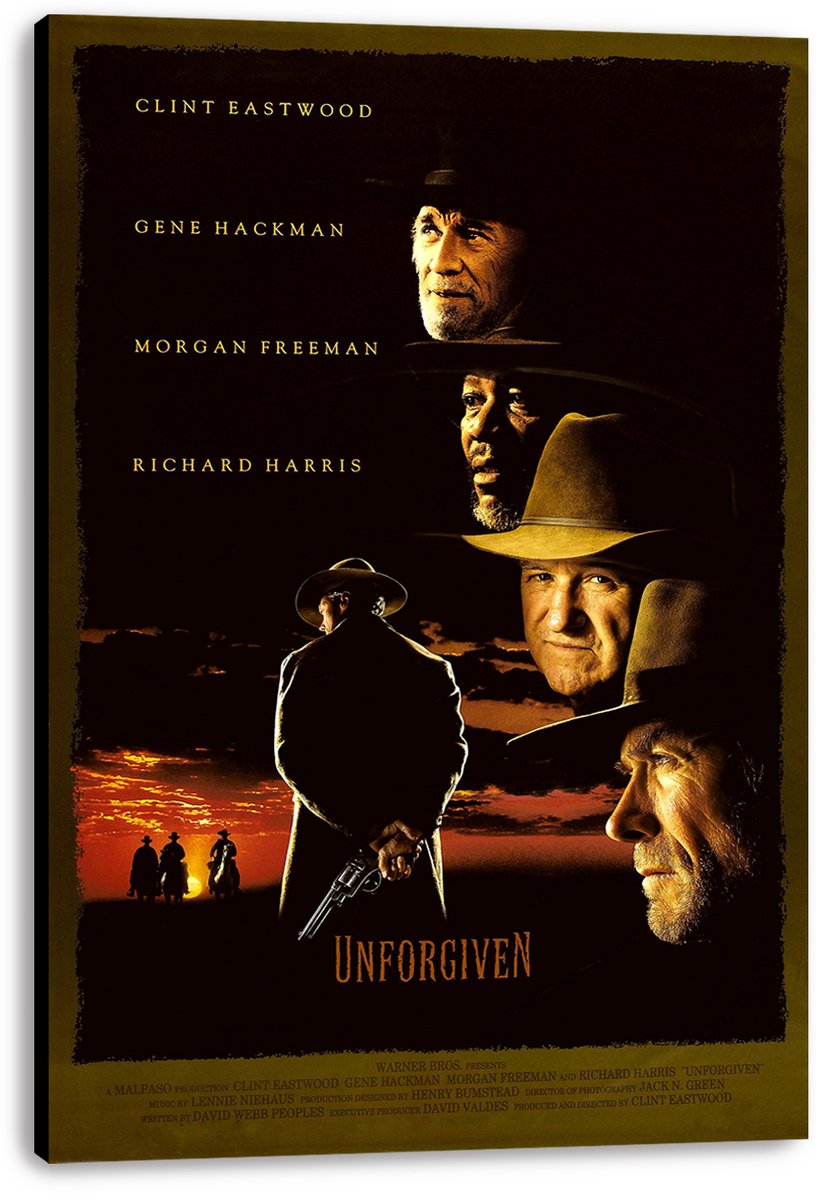 Unforgiven Movie Clint Eastwood Decorative Painting (paper and canvas) art poster printing print