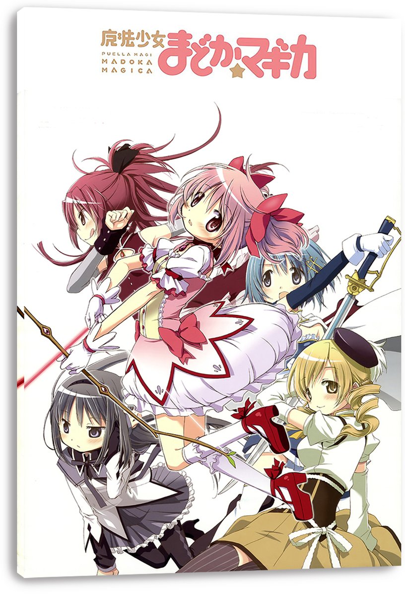 Puella Magi Madoka Magica Anime Characters Decorative Painting (paper and canvas) art poster printing print