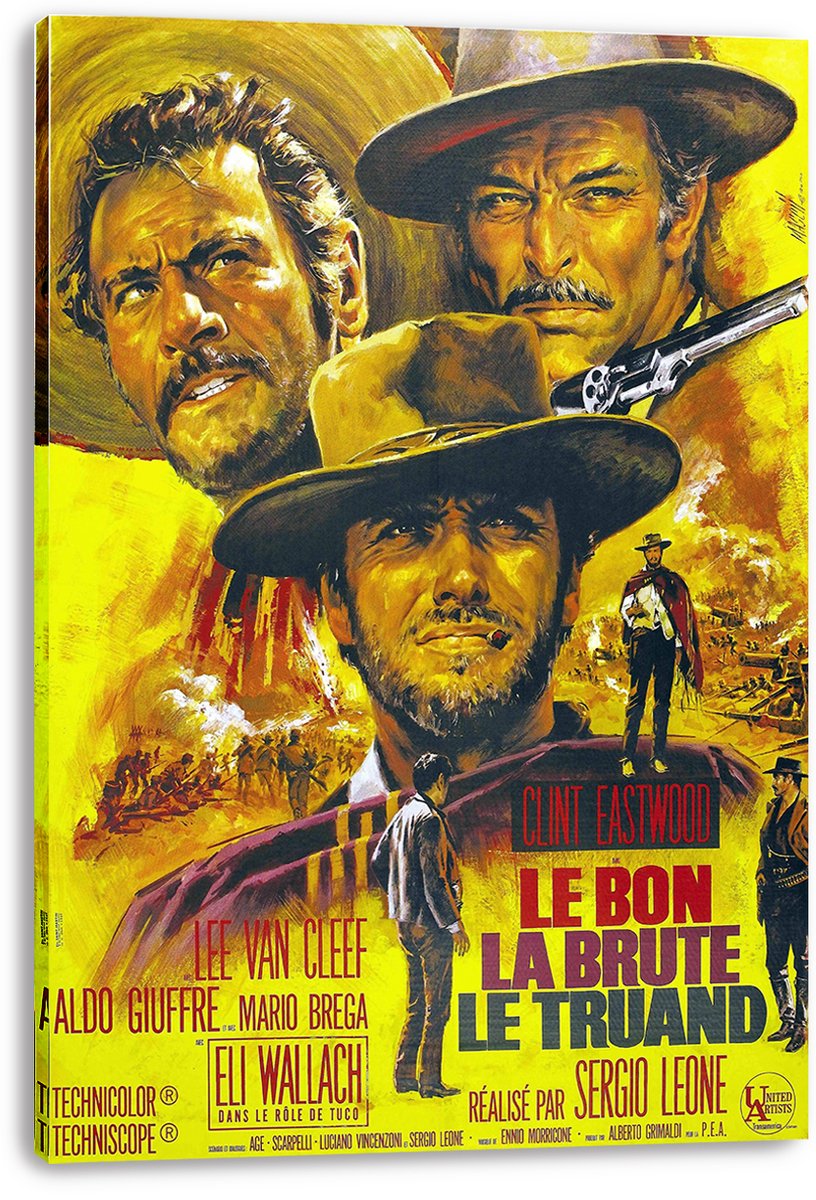 The Good The Bad The Ugly Movie Poster Decorative Painting (paper and canvas) art poster printing print