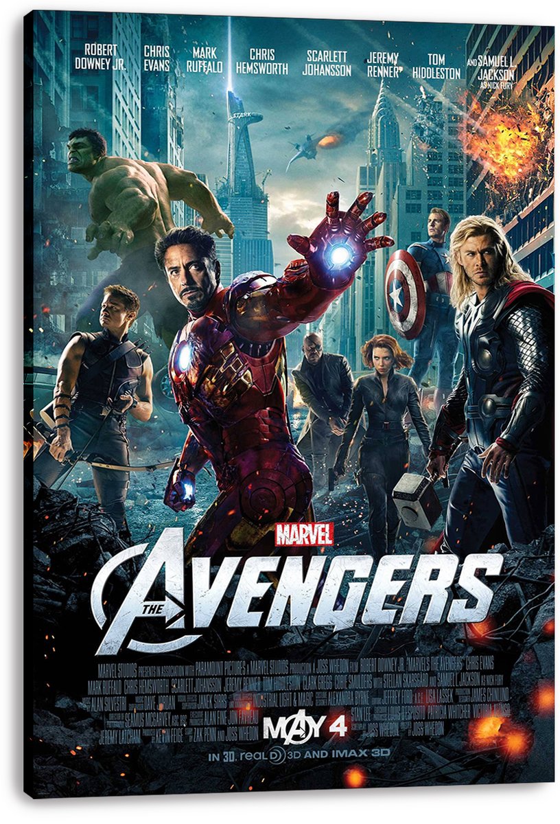 The Avengers Movie Poster Decorative Painting (paper and canvas) art poster printing print