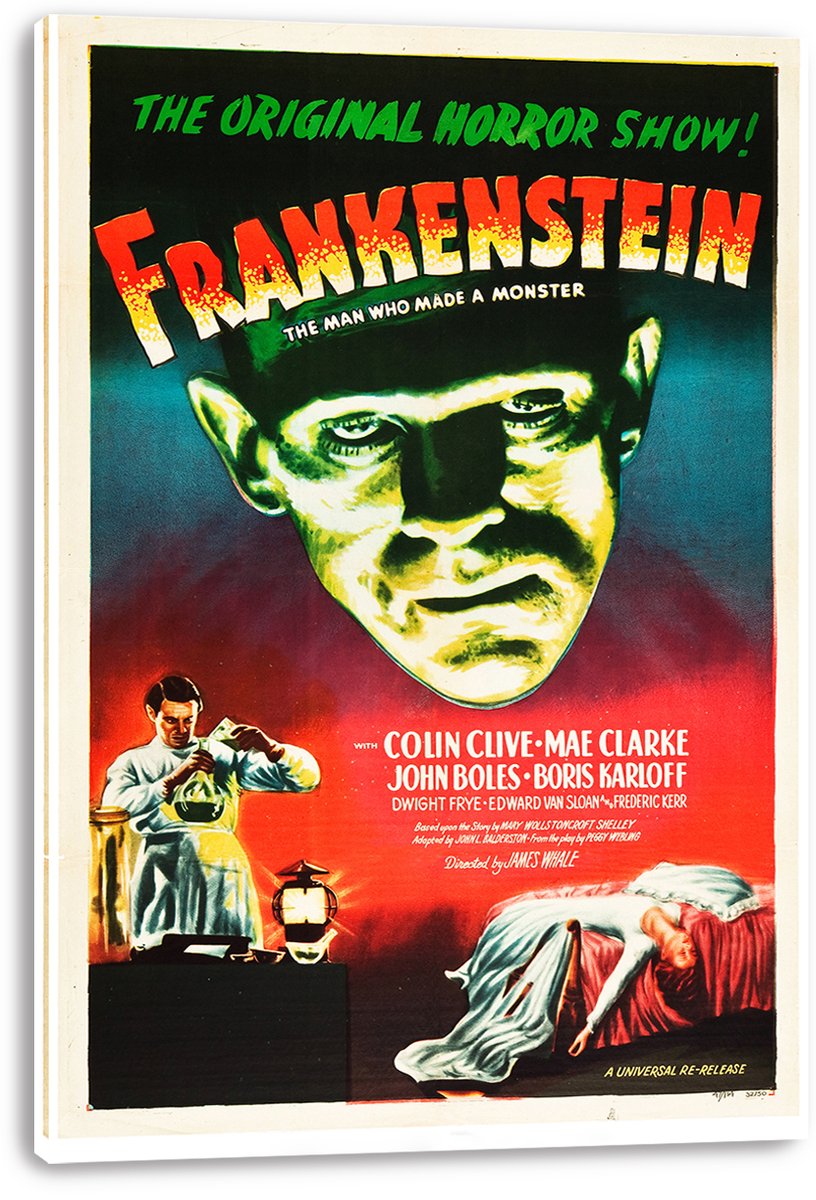 Frankenstein Decorative Painting (paper and canvas) art poster printing print