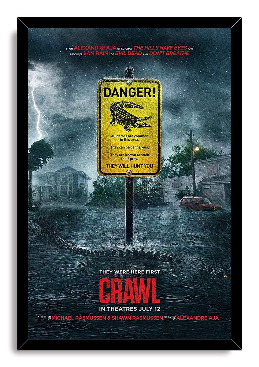 Crawl Movie Alligator Horror Flood Decorative Painting (paper and canvas) art poster printing print