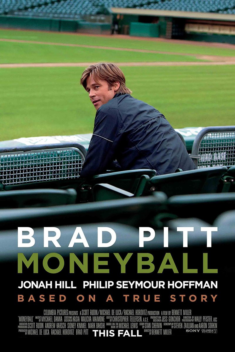 Moneyball Movie featuring Brad Pitt Decorative Painting (paper and canvas) art poster printing print