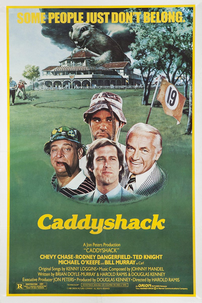 Caddyshack Movie Decorative Painting (paper and canvas) art poster printing print