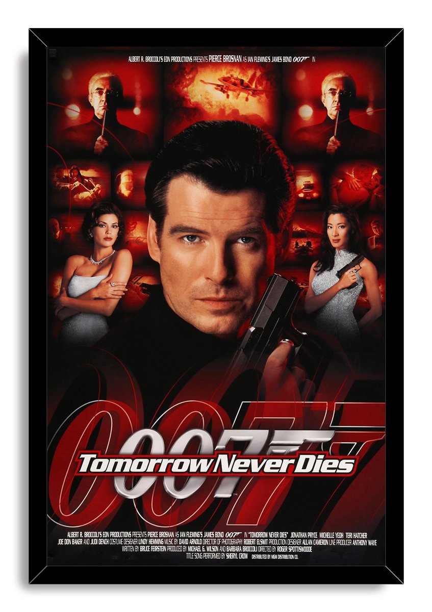 James Bond 007 Tomorrow Never Dies Movie Poster Decorative Painting (paper and canvas) art poster printing print