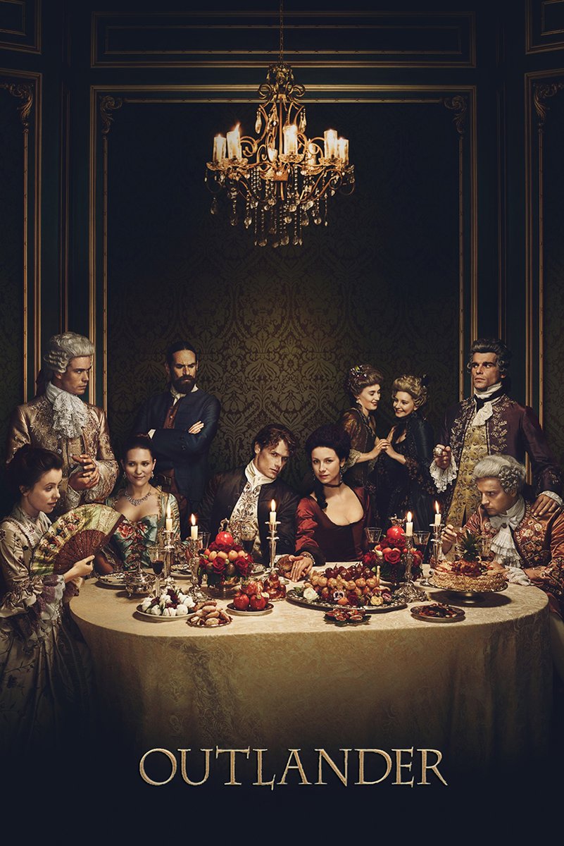 Outlander Cast Dinner Scene Decorative Painting (paper and canvas) art poster printing print