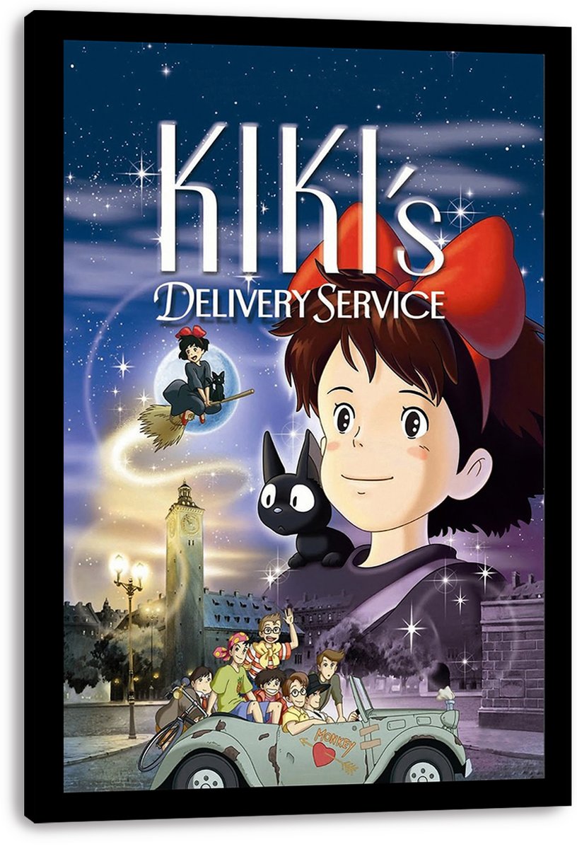 Kiki's Delivery Service Decorative Painting (paper and canvas) art poster printing print