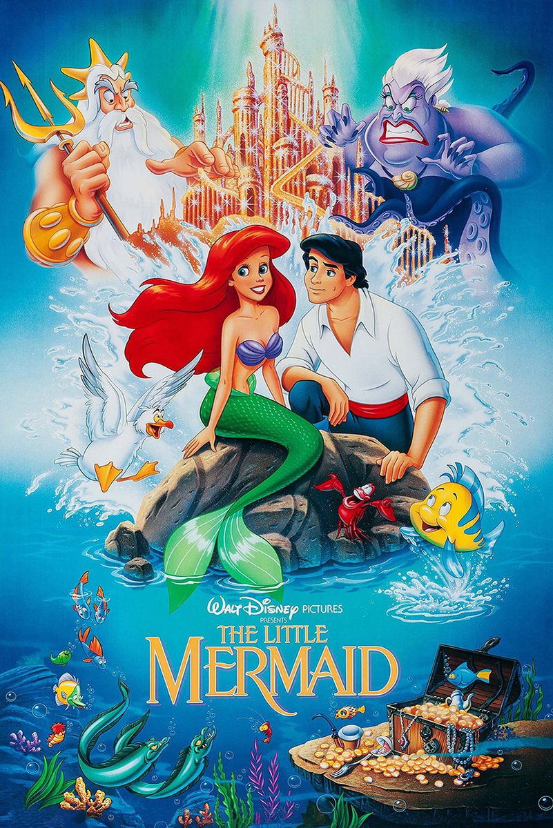 The Little Mermaid Decorative Painting (paper and canvas) art poster printing print