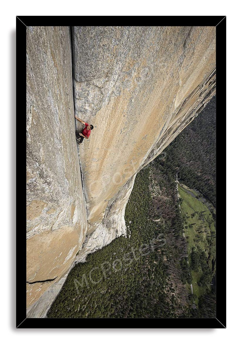 Solo Rock Climber Decorative Painting (paper and canvas) art poster printing print