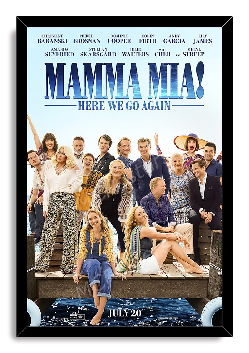 Mamma Mia! Here We Go Again Movie Poster Decorative Painting (paper and canvas) art poster printing print