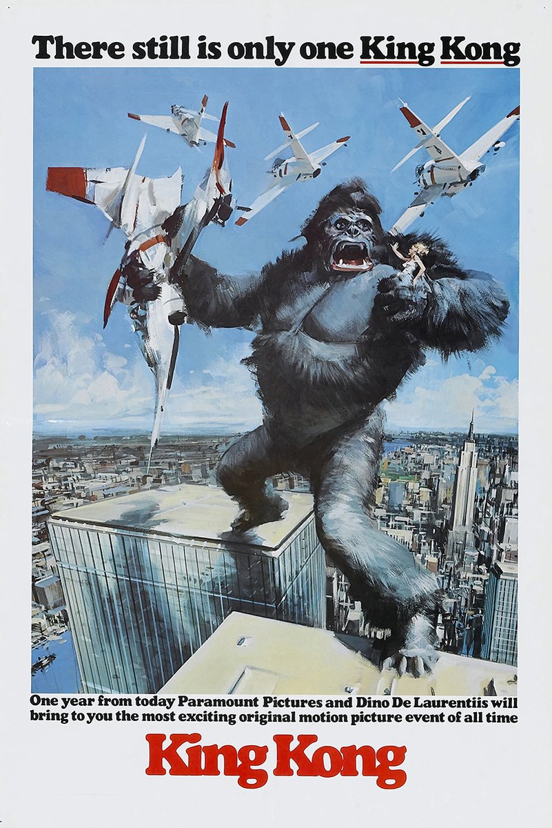 King Kong 1976 Movie Poster Decorative Painting (paper and canvas) art poster printing print