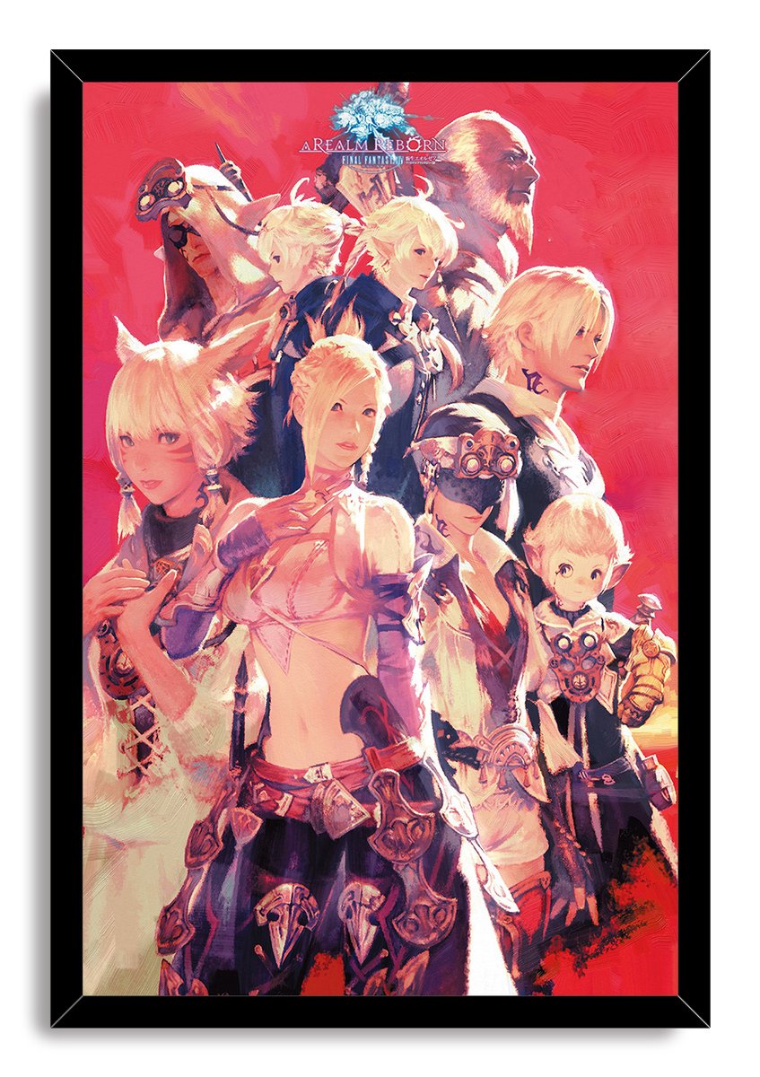 Final Fantasy XIV: A Realm Reborn Characters Decorative Painting (paper and canvas) art poster printing print