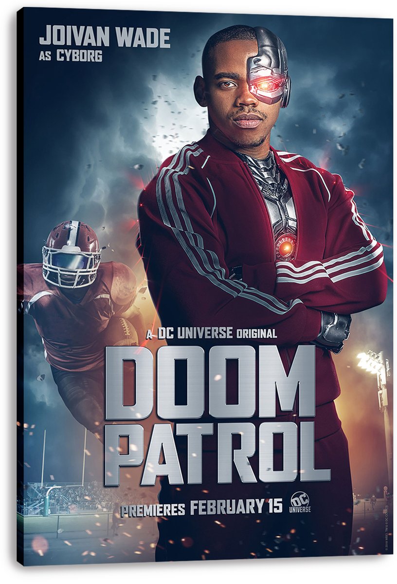 Joivan Wade as Cyborg Doom Patrol Decorative Painting (paper and canvas) art poster printing print