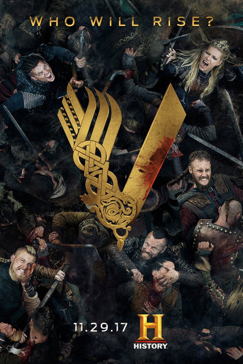 Vikings TV Series Battle Scene Decorative Painting (paper and canvas) art poster printing print