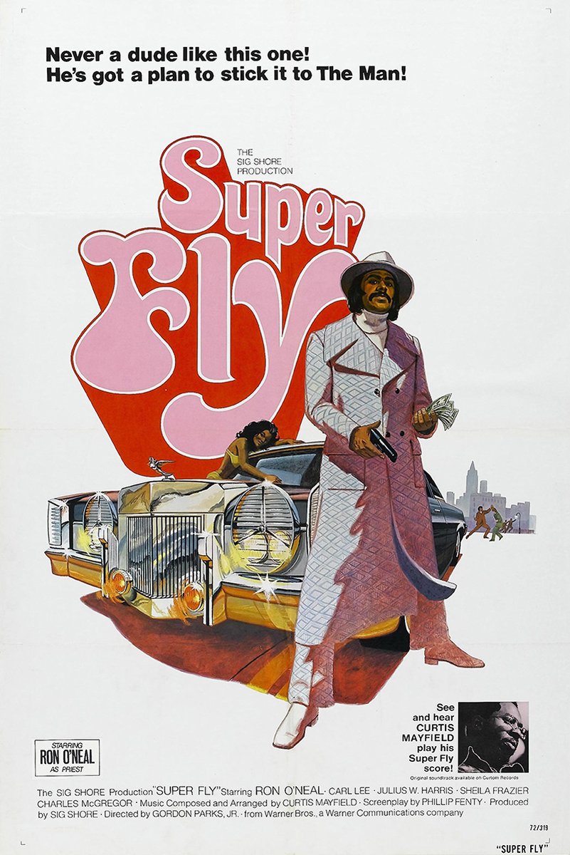Super Fly Movie Poster Decorative Painting (paper and canvas) art poster printing print
