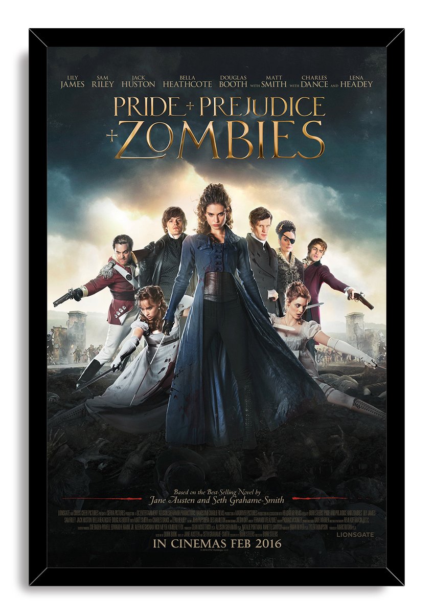 Pride & Prejudice + Zombies Movie Decorative Painting (paper and canvas) art poster printing print